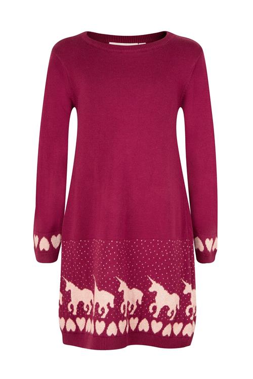 happy girls Kjole  mørkerød