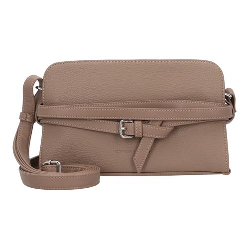 TOM TAILOR Skuldertaske 'Freya'  taupe