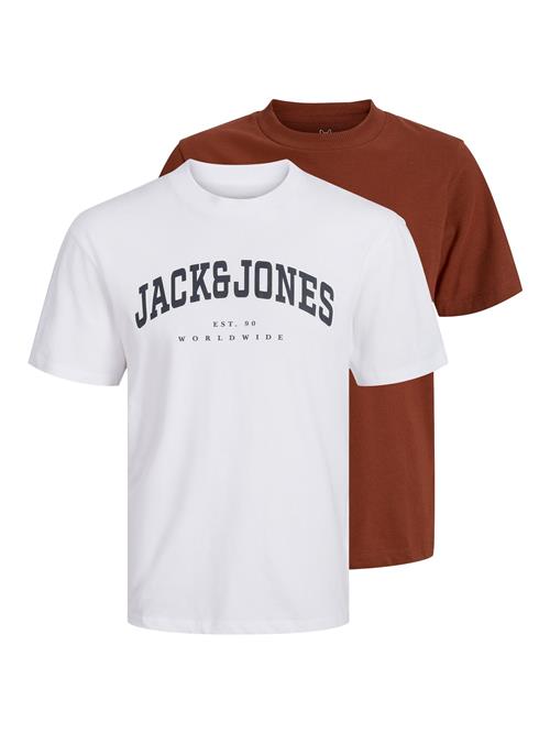 JACK & JONES Shirts  brun / sort / hvid