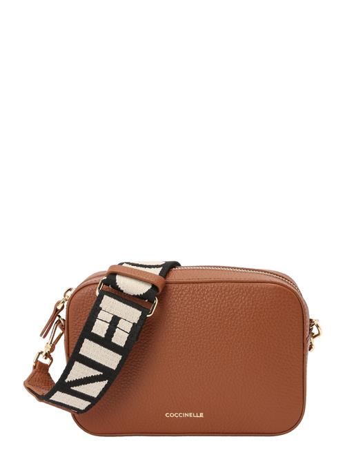 Coccinelle Skuldertaske 'Tebe'  beige / brun / sort