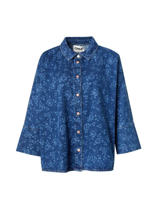 ONLY Bluse 'ONLGRACE'  lyseblå / mørkeblå