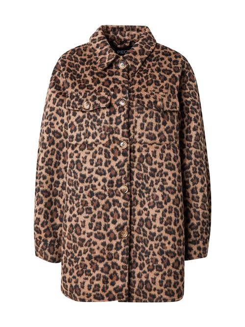 PIECES Overgangsjakke 'PCSaga'  rustbrun / lysebrun / sort