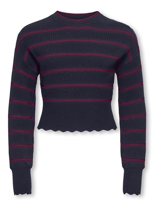 ONLY GIRLS Pullover 'KOGIBI'  blå / bordeaux