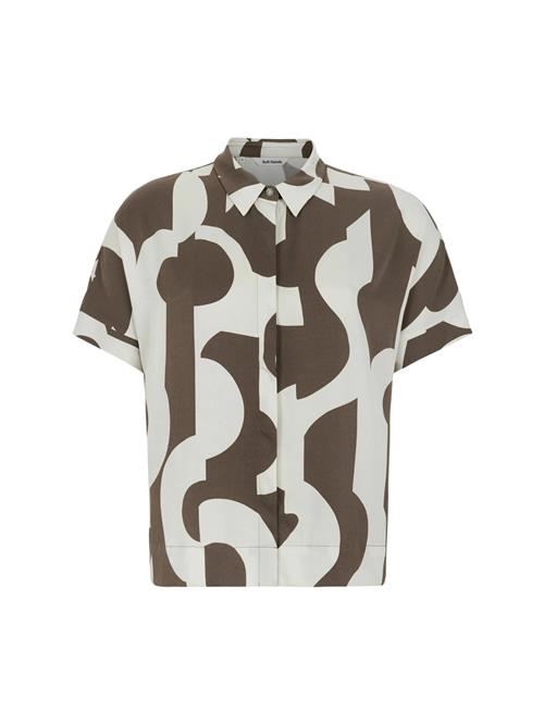 Soft Rebels Bluse 'Ginny'  brun / offwhite