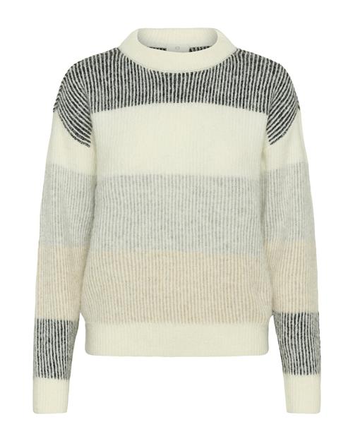 Kaffe Pullover 'Neve'  beige / creme / lysegrå / mørkegrå / uldhvid