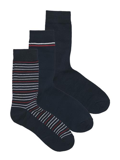 JACK & JONES Sokker  natblå / mørkerød / hvid