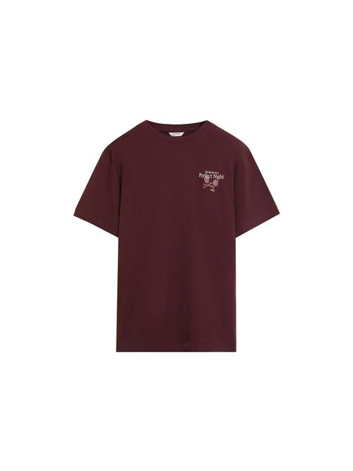 Scalpers Bluser & t-shirts 'Perfect Night'  burgunder / pastelrød / hvid