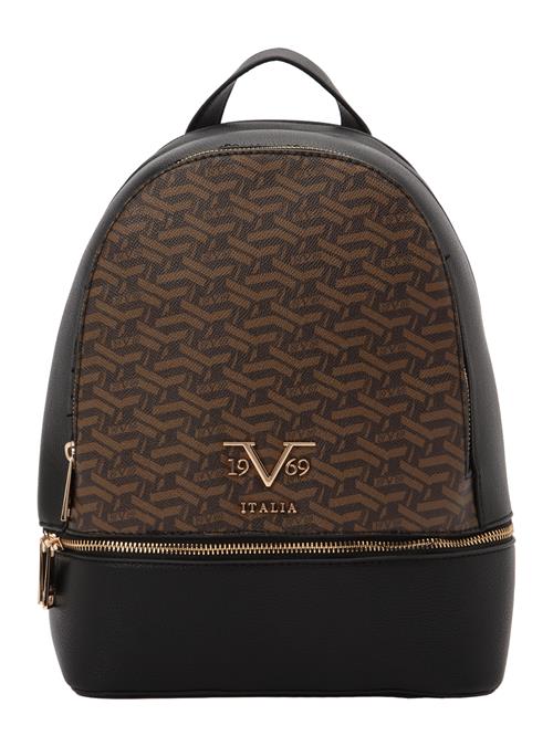 19V69 ITALIA Rygsæk 'Robi AOP'  brun / sort