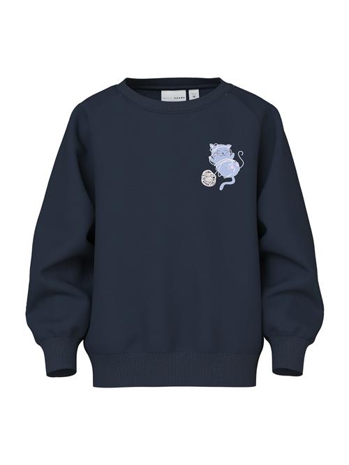 NAME IT Sweatshirt 'NMFVENUS'  navy / lyseblå / hvid