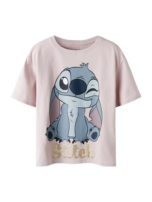 NAME IT Bluser & t-shirts 'NKFAKUN STITCH'  marin / røgblå / guld / lilla