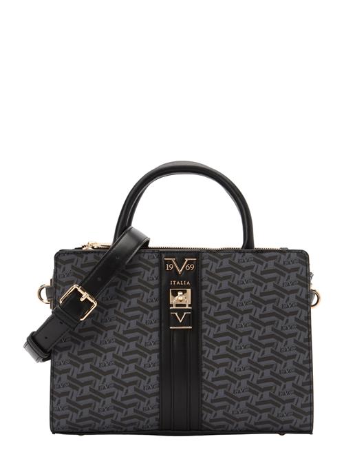 19V69 ITALIA Håndtaske 'Lisana Aop'  grå / sort