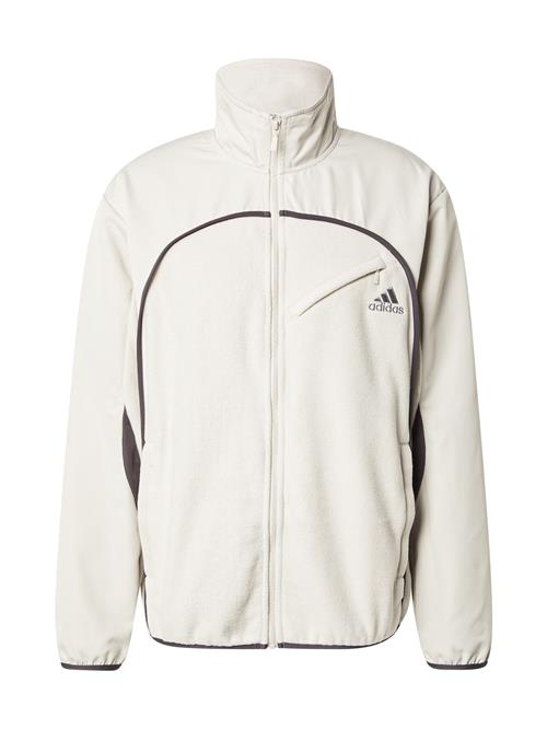 ADIDAS ORIGINALS Fleecejakke  elfenben / mørkegrå