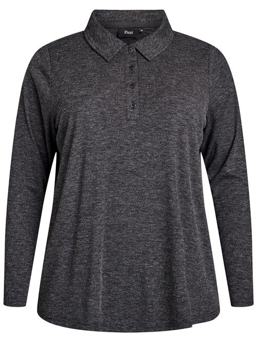 Zizzi Bluse 'Cainna'  mørkegrå