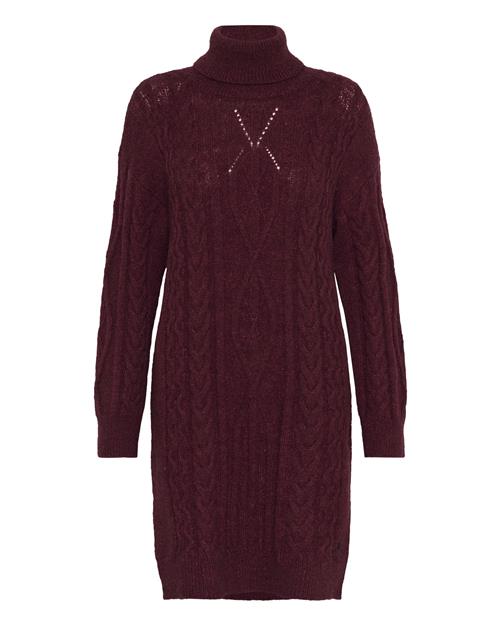 Cream Strikkjole 'Skie'  bordeaux