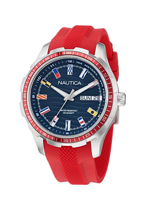 NAUTICA Analogt ur 'NST EVERYDAY'  rød