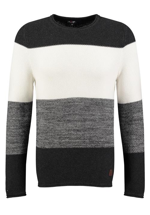 Key Largo Pullover 'Jogi'  antracit / grå-meleret / hvid