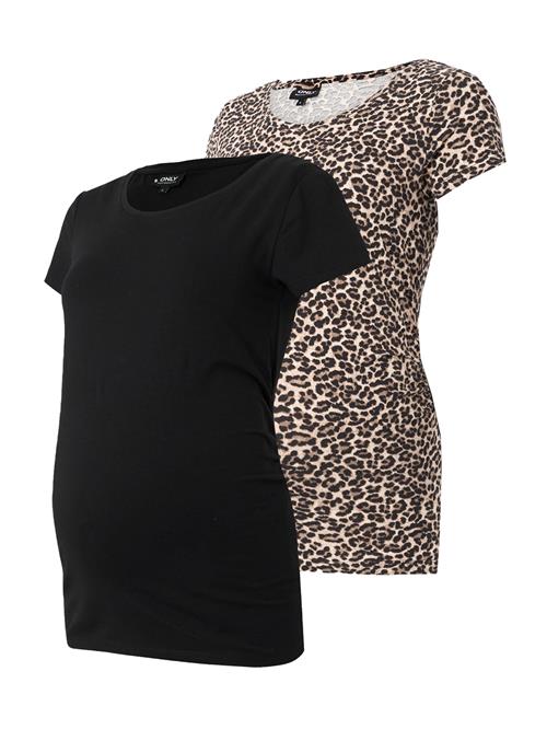 Only Maternity Shirts 'OLMLovely'  lysebeige / brun / lysegrå / sort