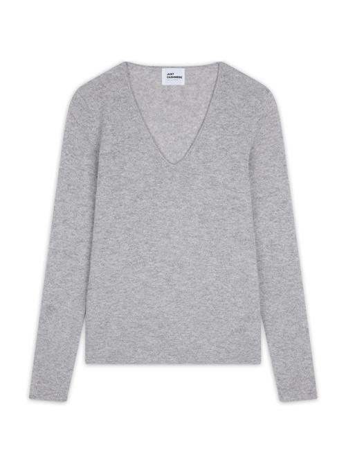 JUST CASHMERE Pullover 'Joan'  grå-meleret