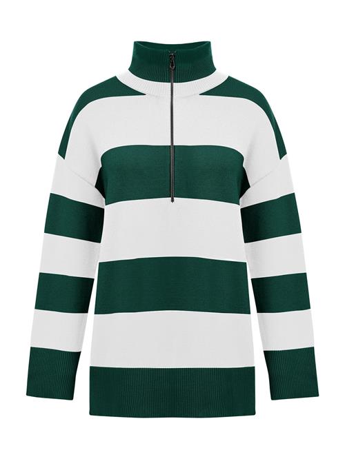 Imily Bela Pullover  mørkegrøn / hvid