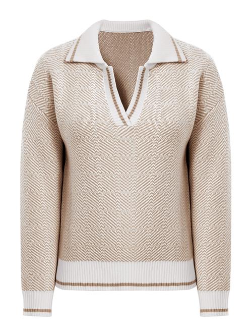 Imily Bela Pullover  beige / hvid
