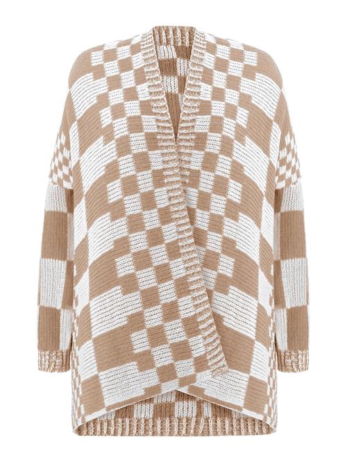 Imily Bela Cardigan  mørkebeige / hvid