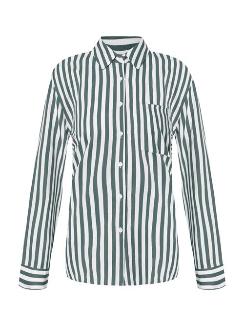 Imily Bela Bluse  grøn / hvid