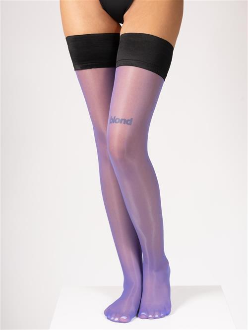 OrGasm Selvsiddende strømpebukser 'Stay Up Stockings'  lilla-meleret