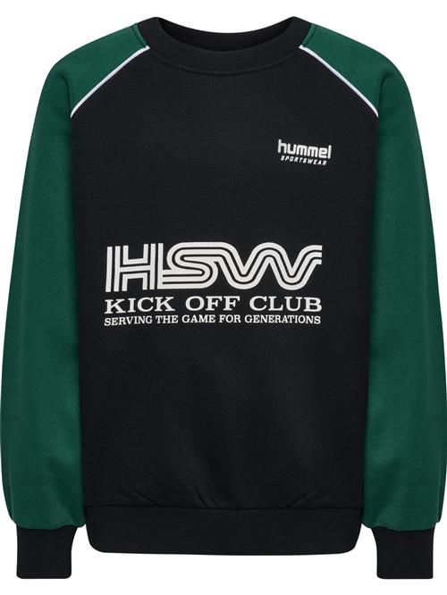 Hummel Sweatshirt  mørkegrøn / sort / hvid