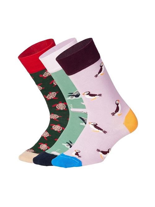 DillySocks Sokker 'Ocean Enthusiasts'  blå / pastelgrøn / lilla / rød