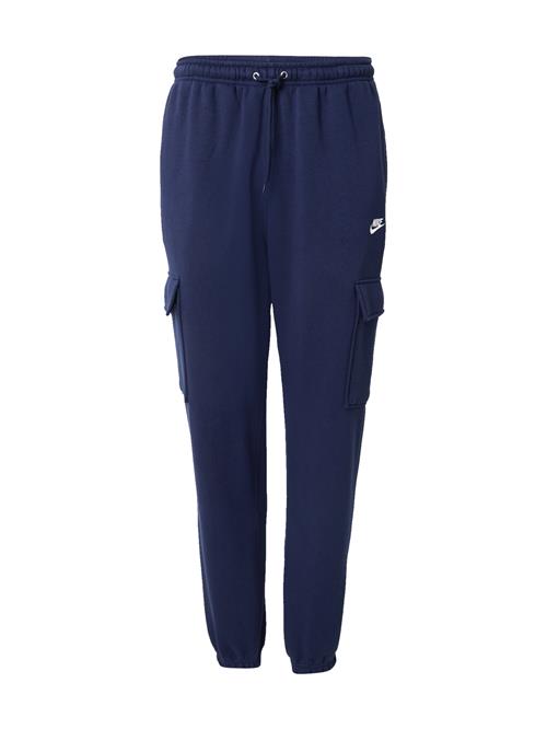 Nike Sportswear Bukser 'CLUB'  marin / hvid