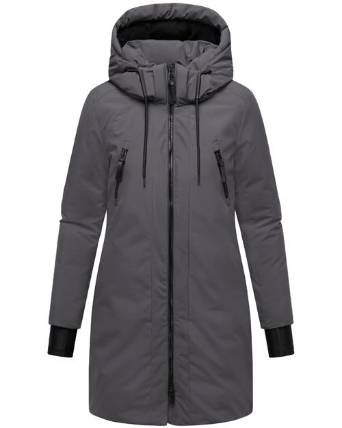NAVAHOO Vinterfrakke 'Winterzart 14'  antracit / sort