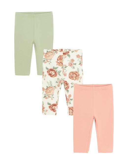 Cool Club Leggings  pastelgrøn / lyserød / magenta / hvid