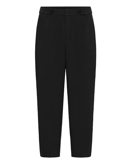 Kaffe Bukser med lægfolder 'Merle'  sort