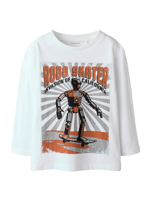 NAME IT Shirts 'NMMTINUS'  grå / rustrød / sort / hvid