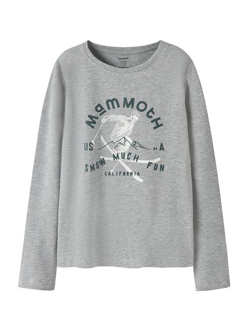 NAME IT Shirts 'NKMVUX'  grå-meleret / hvid