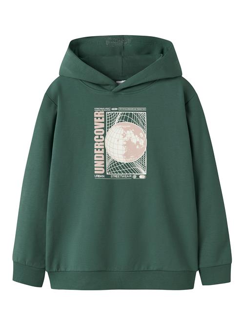 NAME IT Sweatshirt 'NKMVugo'  mørkegrøn / rosé / hvid