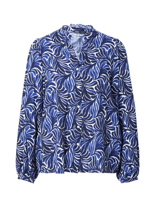 ONLY Bluse 'ONLRAYA'  navy / mørkeblå / hvid
