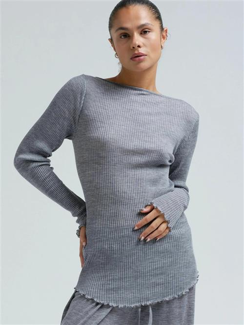 Seamless Basic Shirts  lysegrå