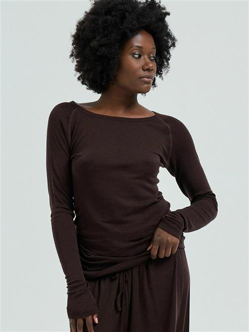 Seamless Basic Overdel 'Jade'  mørkebrun