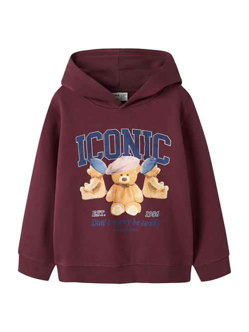 NAME IT Sweatshirt 'NKFRYCCA'  blå / lysebrun / burgunder / hvid