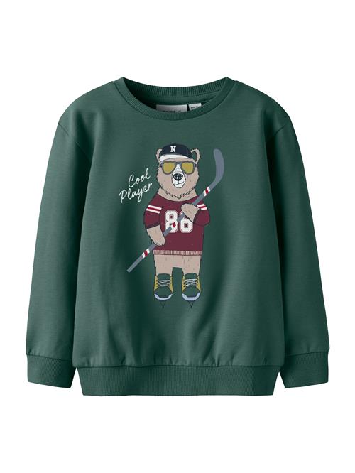 NAME IT Sweatshirt 'NMMSaxo'  taupe / gran / vinrød