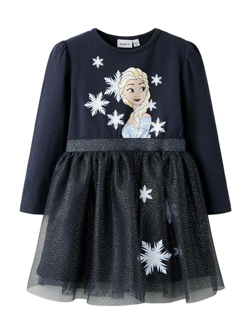 NAME IT Kjole 'NMFOsimi Frozen'  navy / sølv / hvid
