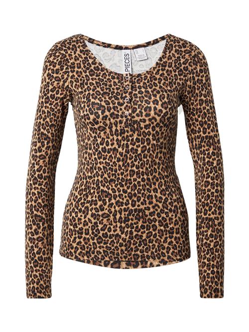 PIECES Shirts 'PCKITTY'  creme / camel / cognac / sort