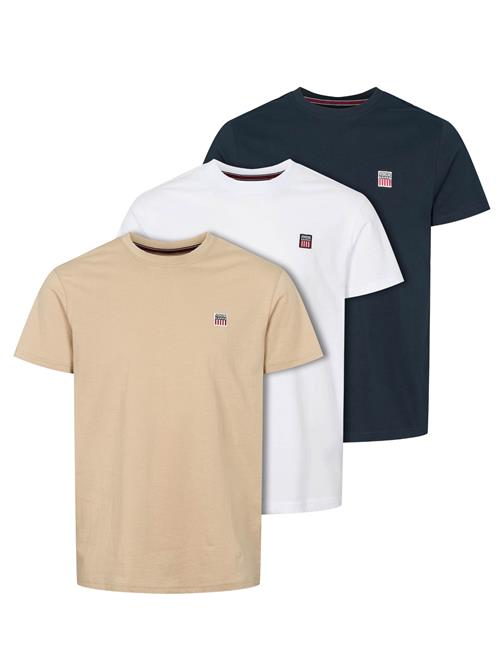 VINSON Bluser & t-shirts 'VMMassimo'  beige / sand / mørkeblå / hvid