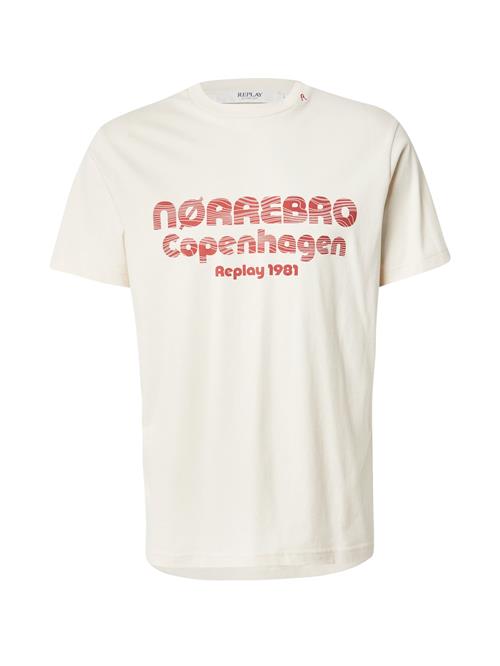 REPLAY Bluser & t-shirts  beige / rød
