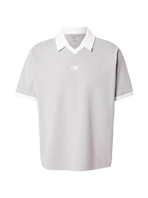 Calvin Klein Jeans Bluser & t-shirts  grå / hvid