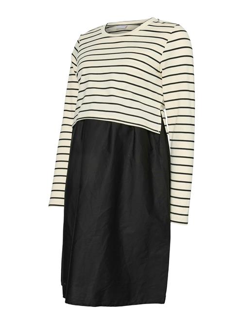 MAMALICIOUS Kjole  creme / sort