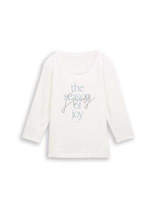 TOM TAILOR Shirts  lyseblå / hvid