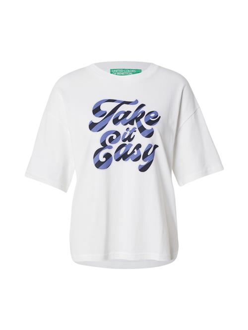 UNITED COLORS OF BENETTON Shirts  marin / violetblå / hvid