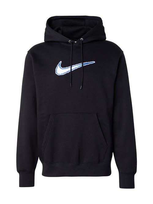 Nike Sportswear Sweatshirt 'Club'  blå / grå / sort / hvid